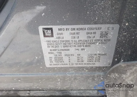 2022 Buick Encore Gx Awd Preferred from USA, damaged, VIN KL4MMCSLXNB096000